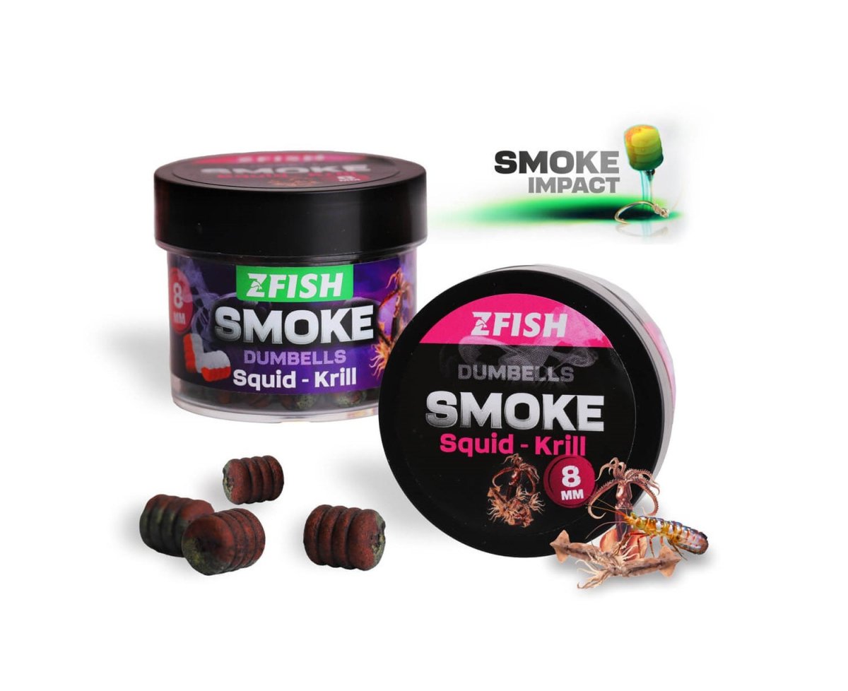 Dumbells Pop Ups Zfish Smoke Squid - Krill 8 mm - Tienda Carpfishing