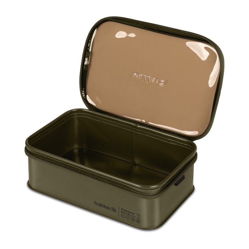 Estuche Trakker Downpour T1 Modbloc L Verde - Tienda Carpfishing