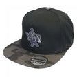 Gorra Vass VB691 Peak Negra - Gris Camo - Tienda Carpfishing