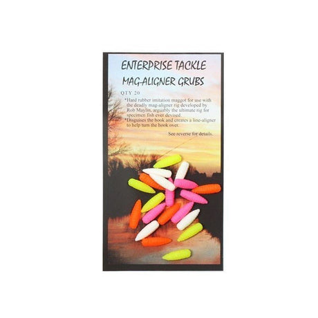 Gusanos Enterprise Mag - Aligner Grubs Colores Mixtos Flúor - Tienda Carpfishing