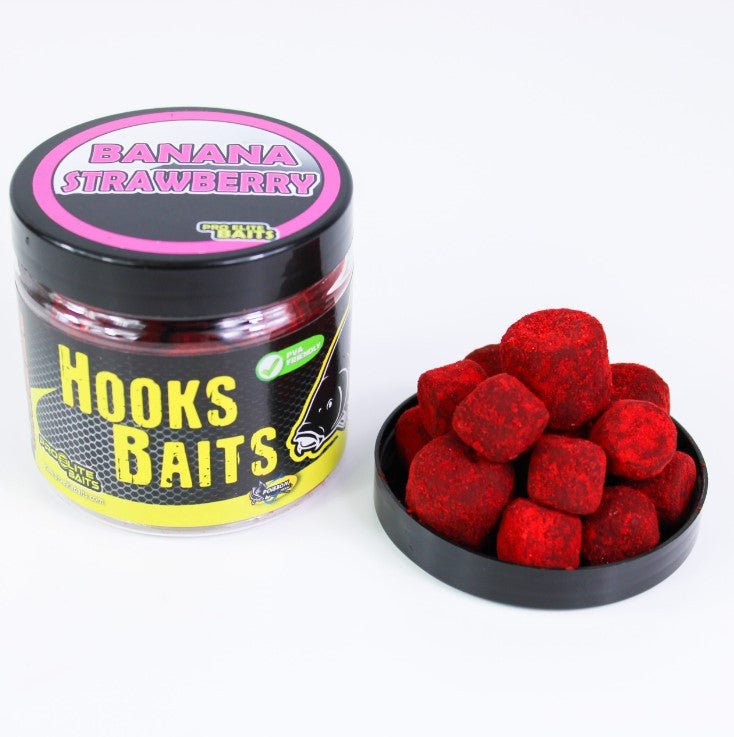 Hook Pellets en polvo Pro Elite Baits Banana Strawberry 14 - 20 mm - Tienda Carpfishing