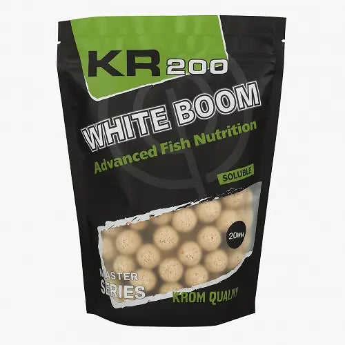 Boilies Rozpuszczalny Krom Quality KR200 White Boom 20mm 800G