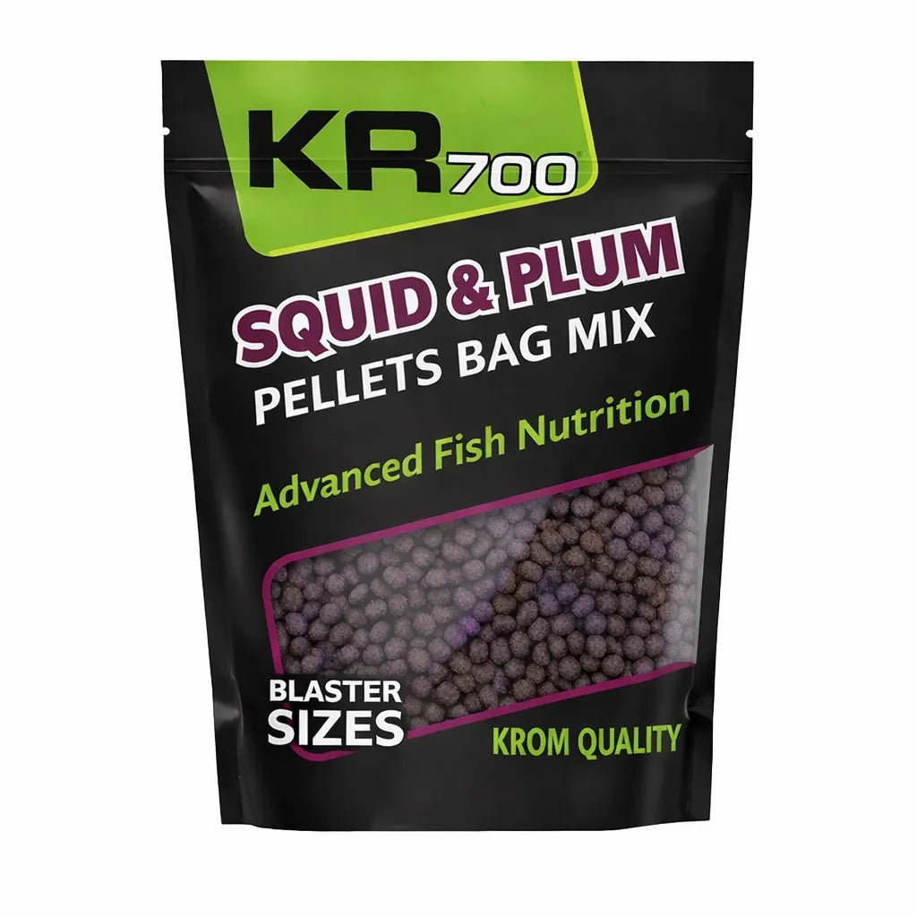 wymieszać Pellets Krom Quality KR500 Squid & Plum 4,5 MM 800G