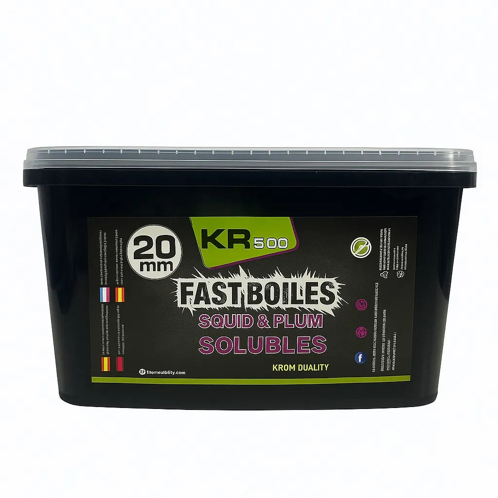 Boilies Rozpuszczalny Krom Quality KR500 Squid & Plum 20mm 3kg