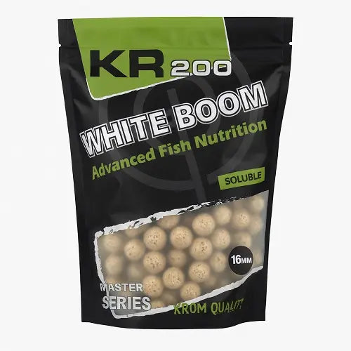 Boilies Rozpuszczalny Krom Quality KR200 White Boom 12mm 800G