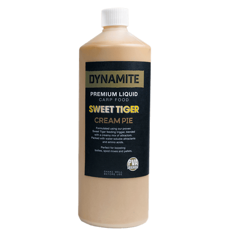 Líquido Dynamite Baits CF Sweet Tiger Cream Pie 1000 ml - Tienda Carpfishing