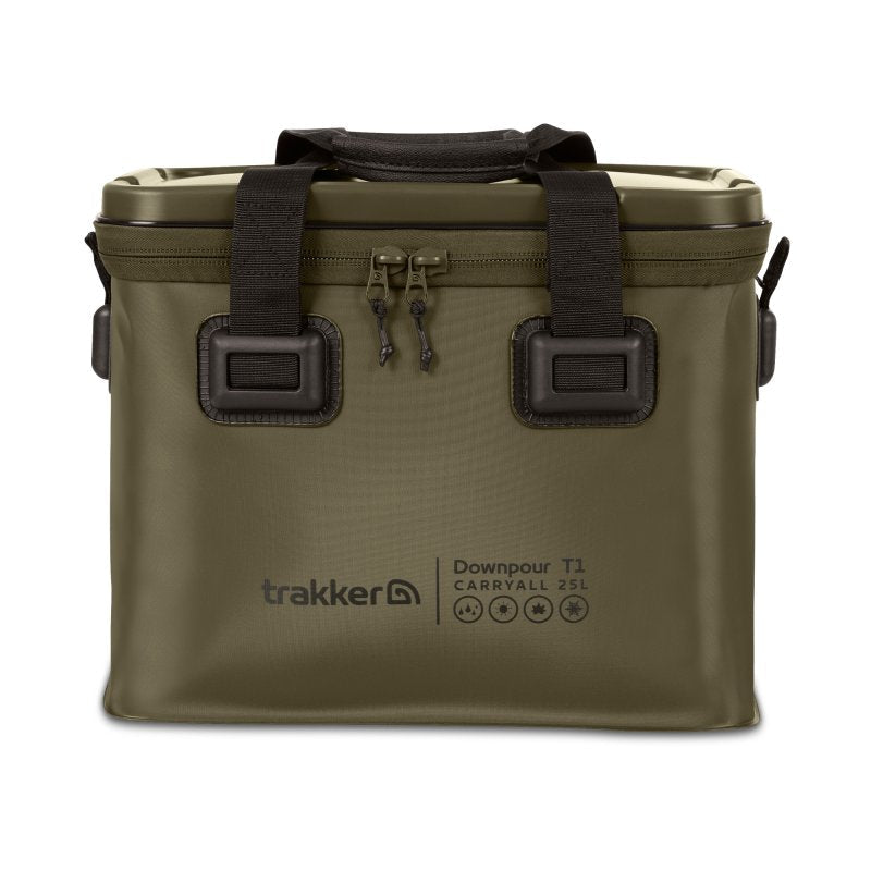 Macuto Trakker Downpour T1 S Verde - Tienda Carpfishing
