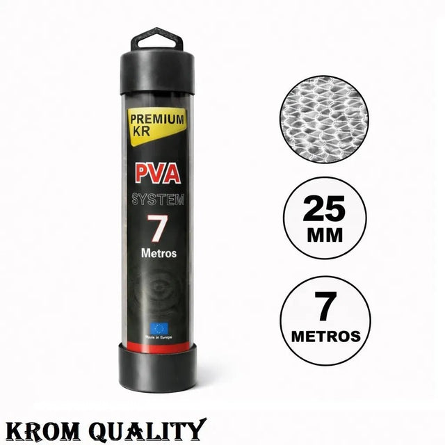 Malla PVA Krom Quality System 25MM 7M - Tienda Carpfishing