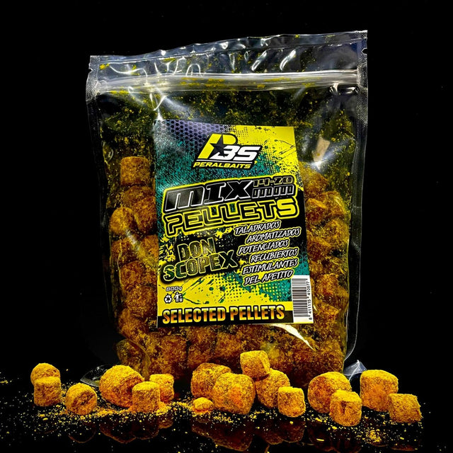 Mix Pellets Peralbaits Don Scopex 14 - 20 mm - Tienda Carpfishing