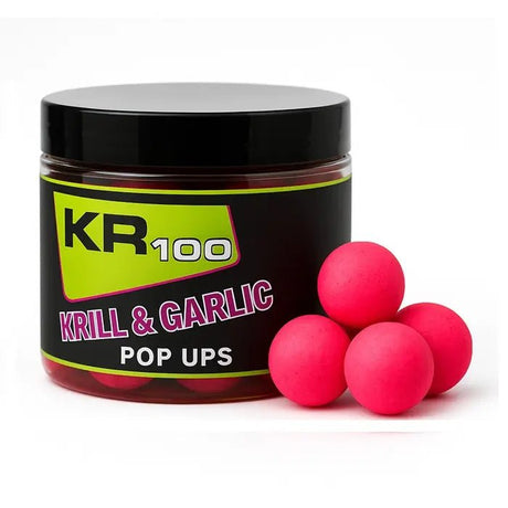 Pop Ups Krom Quality KR100 Krill & Garlic Pink 12 mm - Tienda Carpfishing