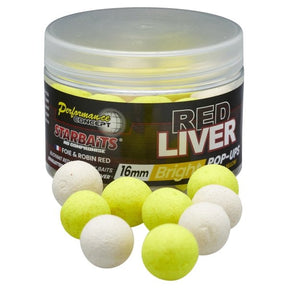 Pop ups Starbaits Red Liver Bright 16 mm - Tienda Carpfishing