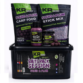 Session Pack Krom Quality KR500 Squid & Plum - Tienda Carpfishing