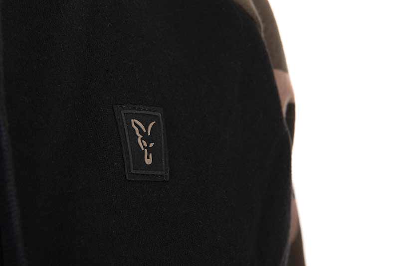 Sudadera Fox 310 Negra Camo con capucha - Tienda Carpfishing