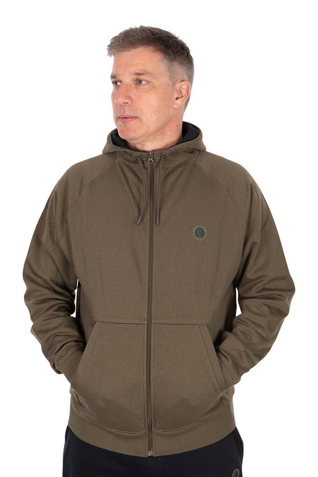 Sudadera Fox Collection Zipped Verde - Tienda Carpfishing