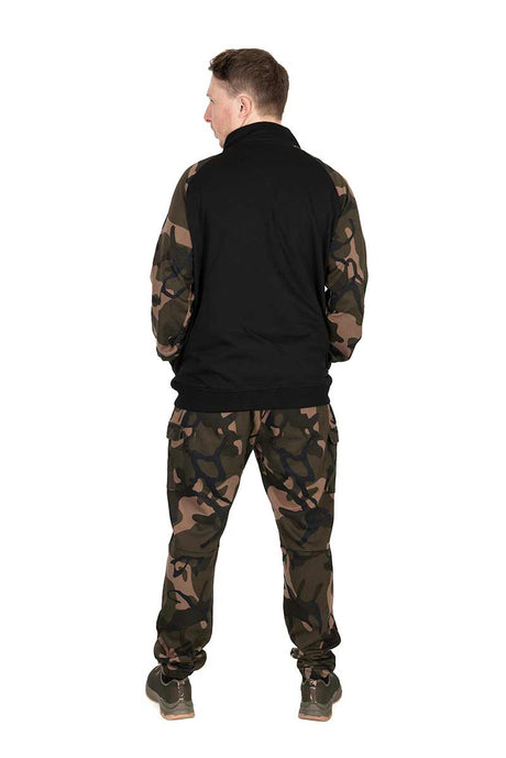 Sudadera Fox LW Negro y Camo con cremallera - Tienda Carpfishing