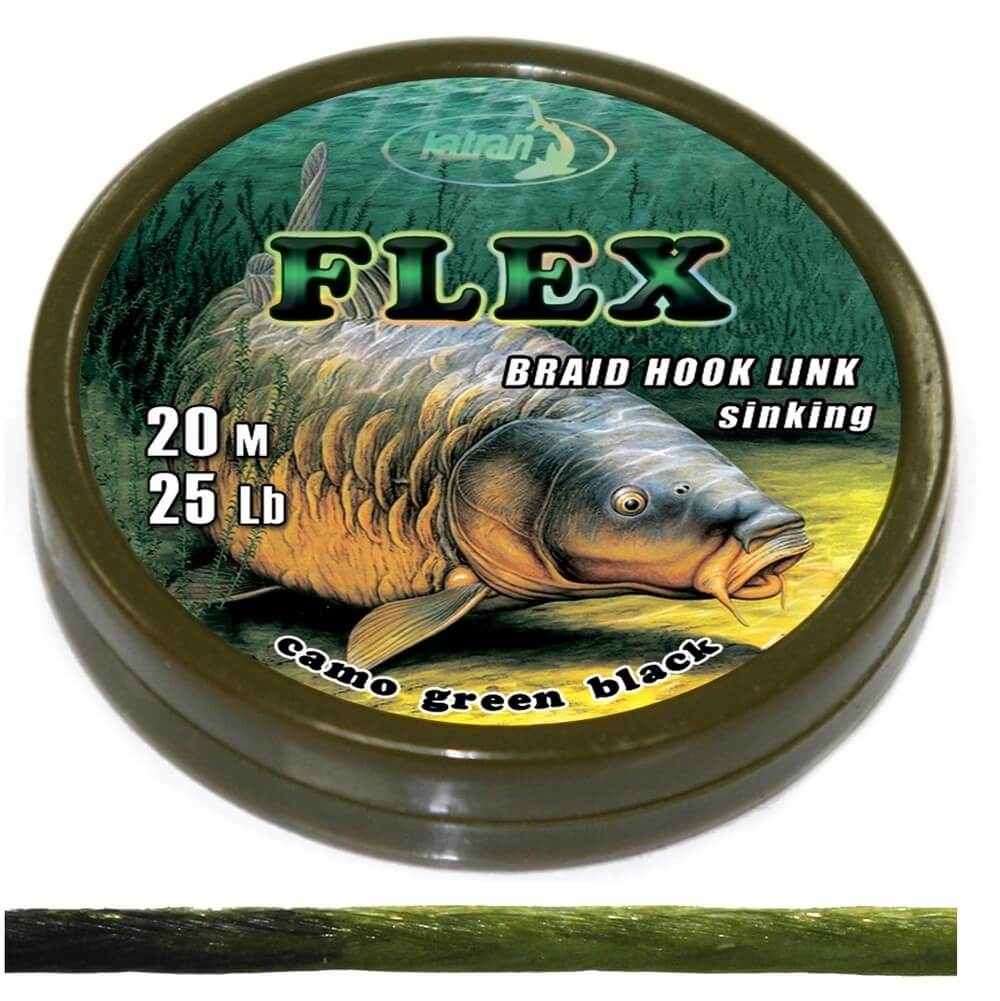 Trenzado Katran Coated Hooklink Flex 25 lb 20 m - Tienda Carpfishing
