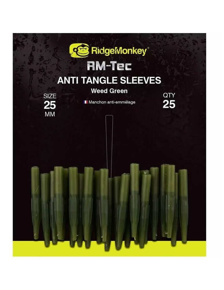 Anti tangle Ridge Monkey verde 25 mm - Tienda Carpfishing