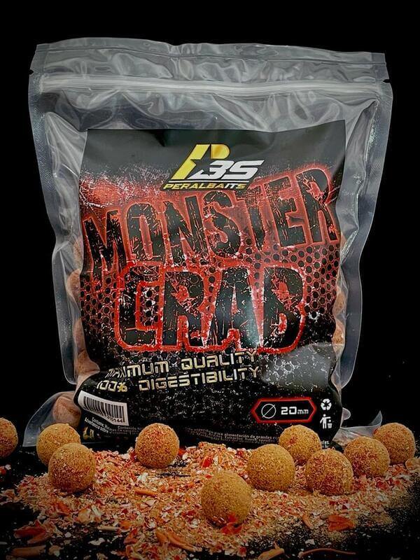 Boilies Peralbaits Monster Crab 20 mm - Tienda Carpfishing