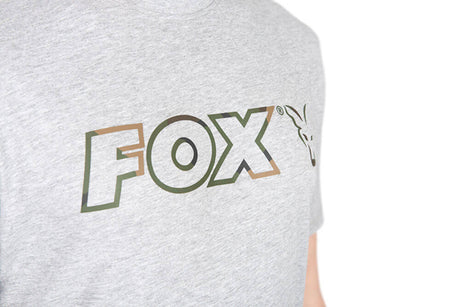 Camiseta Fox Ltd LW Marl Gris Talla XXL - Tienda Carpfishing