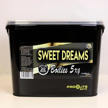 Cubo Pro Elite Baits Boilies Gold Sweet Dreams 5 kg – 20 mm - Tienda Carpfishing