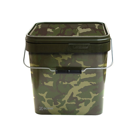 Cubo Sonik Square Camo 5 Litros - Tienda Carpfishing