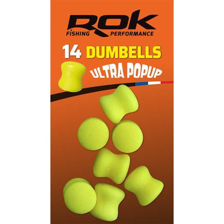 Dumbells Ultra Pop Up Rok Fishing Amarillo - Tienda Carpfishing