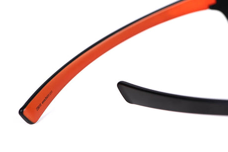 Gafas de sol polarizadas Fox Wraps Negro/Naranja - Tienda Carpfishing