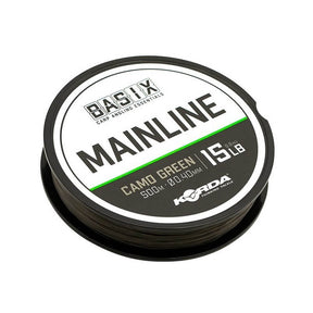 Hilo Korda Basix Main Line Camo Verde 500 m - Tienda Carpfishing