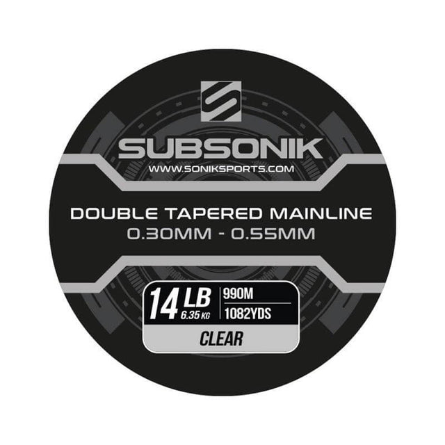 Hilo Sonik Subsonik Double Tapered Claro 990 m - Tienda Carpfishing