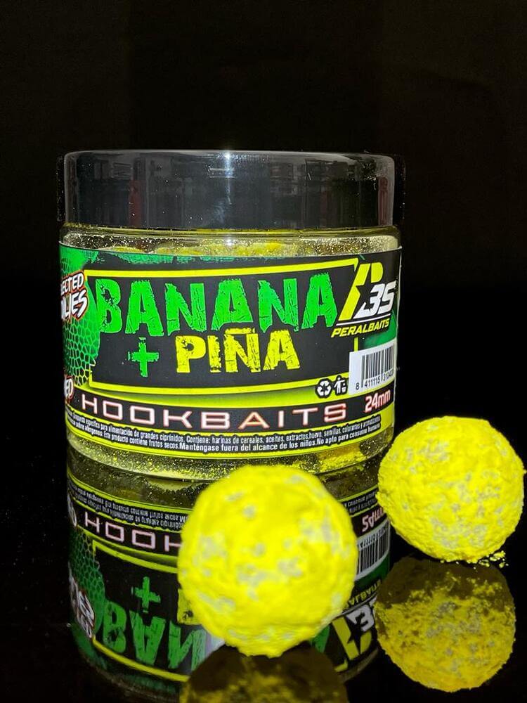 Hook Baits Peralbaits Banana Piña 24 mm - Tienda Carpfishing