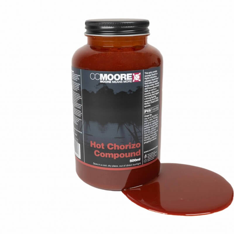Líquido Ccmoore Compound Hot Chorizo 500 ml - Tienda Carpfishing
