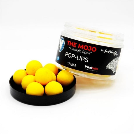 Pop ups Vitalbaits The Mojo Amarillo 18 mm - Tienda Carpfishing