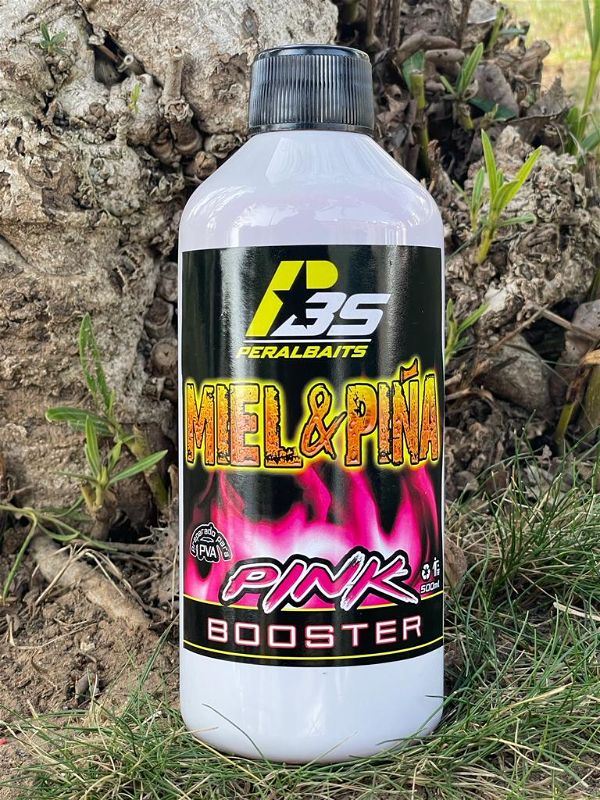 Remojo Booster Pink Peralbaits Miel Piña 500 ml - Tienda Carpfishing