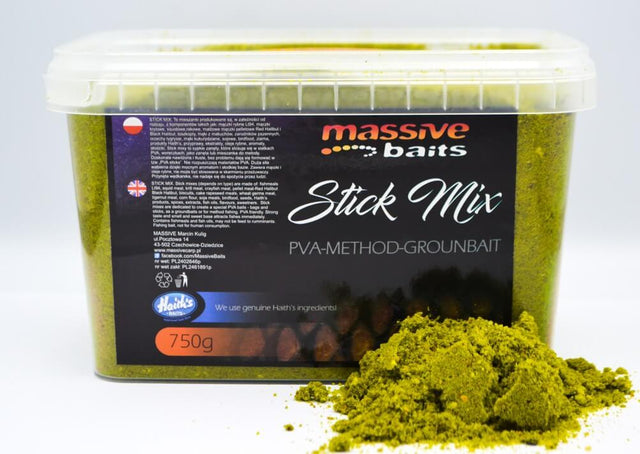 Stick Mix Massive Baits Green Mulberry 750 g - Tienda Carpfishing