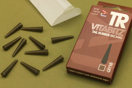 Tail Rubbers OMC Vitabitz Marrón - Tienda Carpfishing